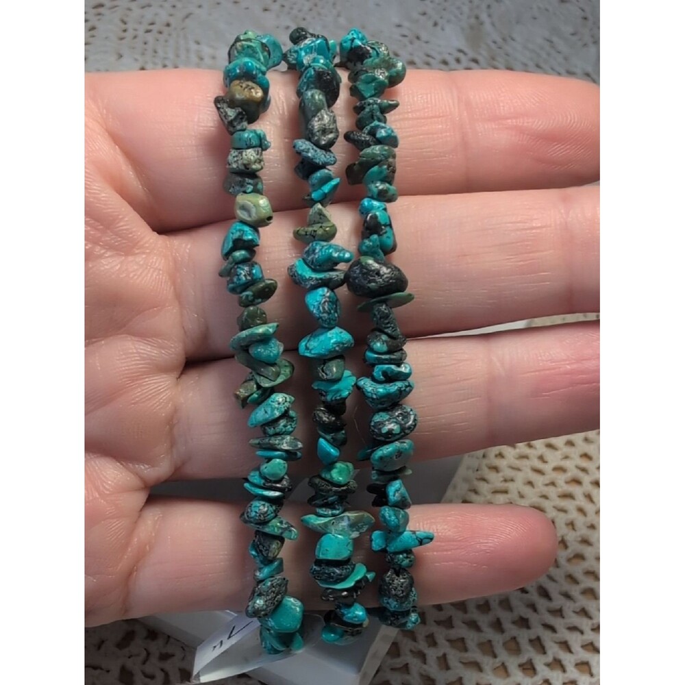 Handmade Turquoise Stretch Bracelet Stack